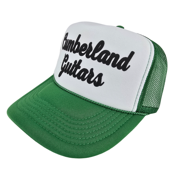 Cumberland Guitars - Puffy Trucker Hat - Green/White/Black