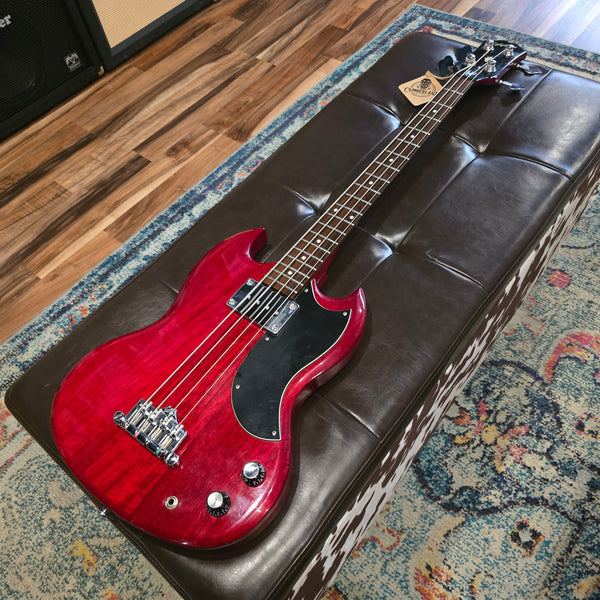 2006 Epiphone EB-0 Short-Scale Bass - Cherry Red - w/Gig Bag