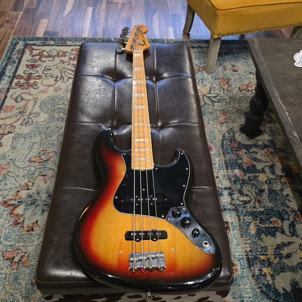 1975 Fender Jazz Bass - Sunburst - Maple - w/ OHSC