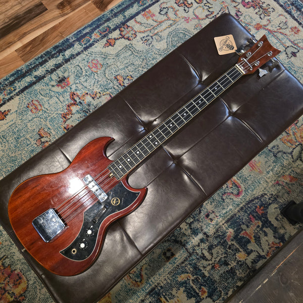 Early 1970s Kay K-1B Short Scale Bass - SG Body - w/ Gig Bag