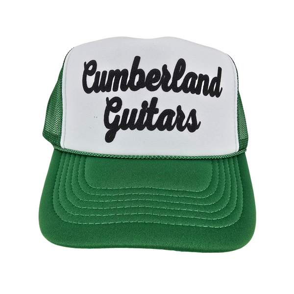 Cumberland Guitars - Puffy Trucker Hat - Green/White/Black