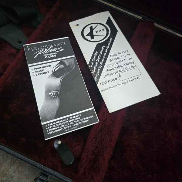 2000s Kay Vintage Series - K-LP - Singlecut - Black - w/ Hardshell Case