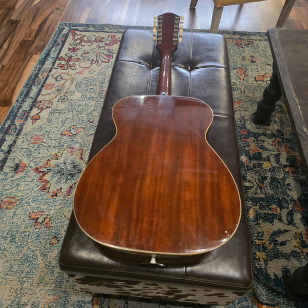 1972 Harmony H1269 12-String Acoustic - Natural - w/Original Case