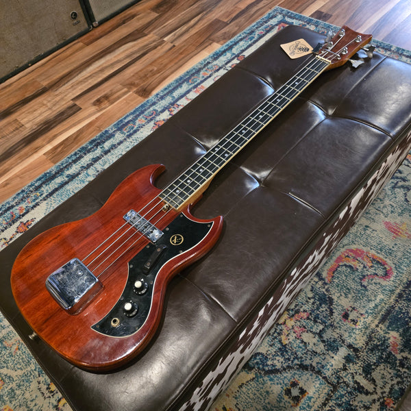Early 1970s Kay K-1B Short Scale Bass - SG Body - w/ Gig Bag