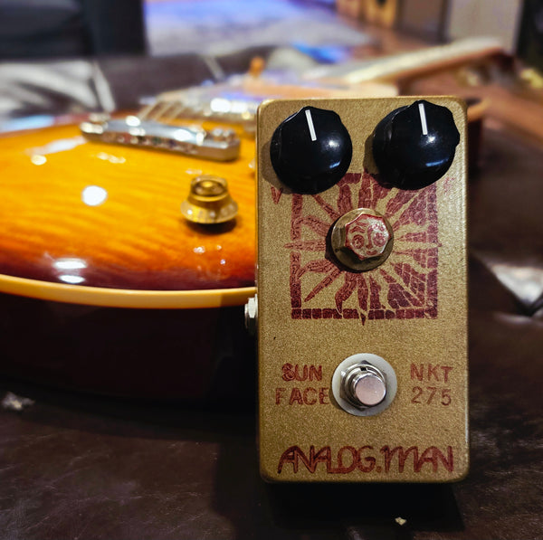 2006 Analogman Sun Face NKT 275 White Dot Germanium w/Sun Dial Fuzz Pedal