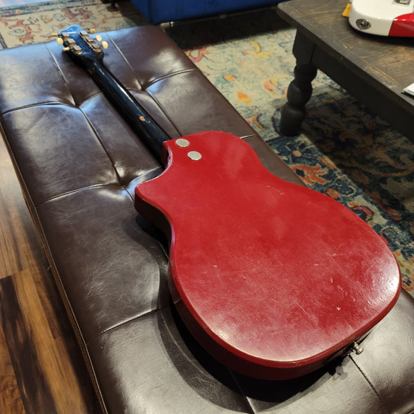 1960 Supro Belmont Poppy Red w/ Case