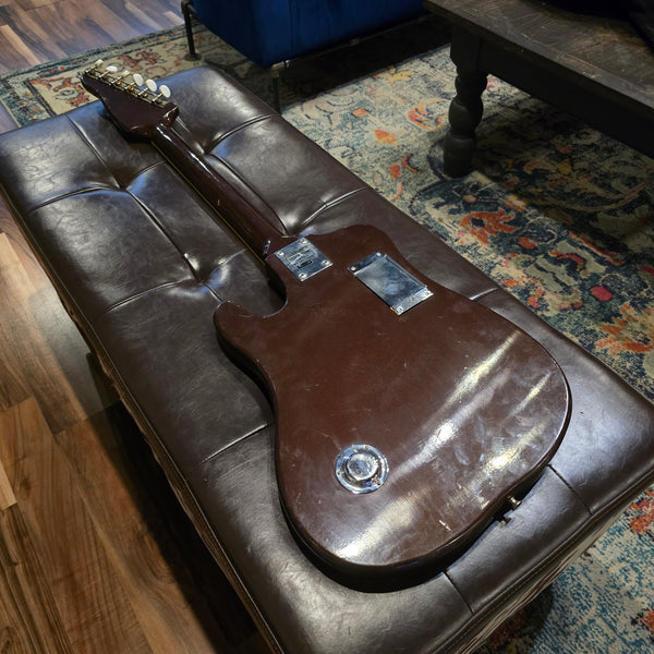 1965 Silvertone Teisco Model 1487 - Built-in Amp Guitar - w/ Gig Bag