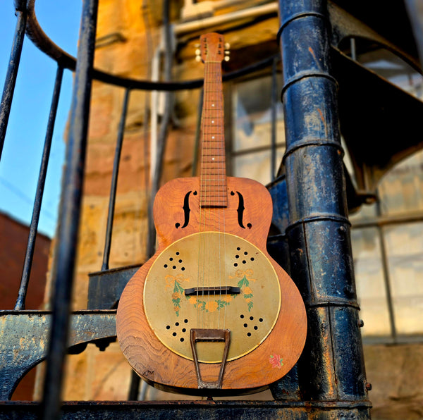 1930s Kay Del Oro "Fauxbro" Resonator Acoustic Guitar w/ Case