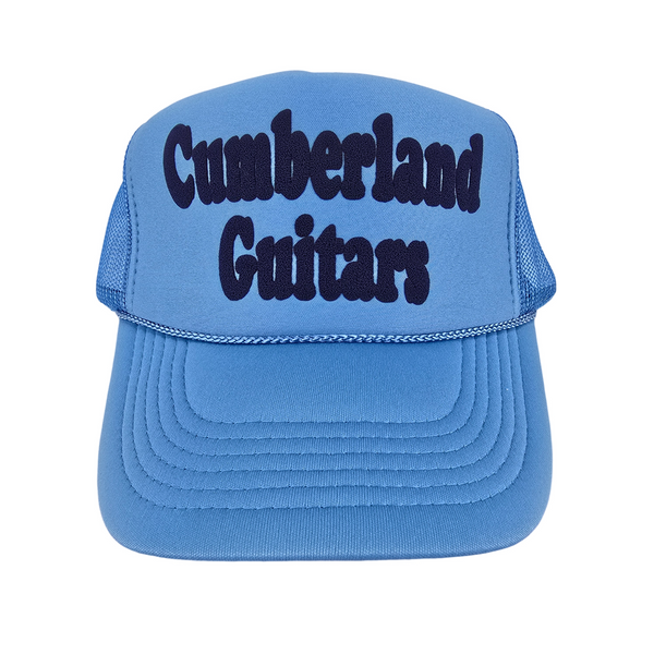 Cumberland Guitars - Puffy Trucker Hat - Light Blue/Navy