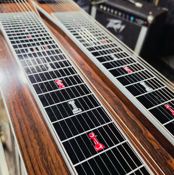 1974 MSA Classic D-10 E9/C6 8x2 Pedal Steel w/Case and 1980 Peavey LTD 400 1x15" Amp