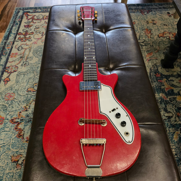 1964 Tosca Thunderstick - Valco Supro - Short-Scale - Red - w/ Original Case