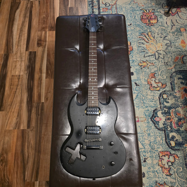 2001 Epiphone - Pierced - Gothic SG - Matte Black