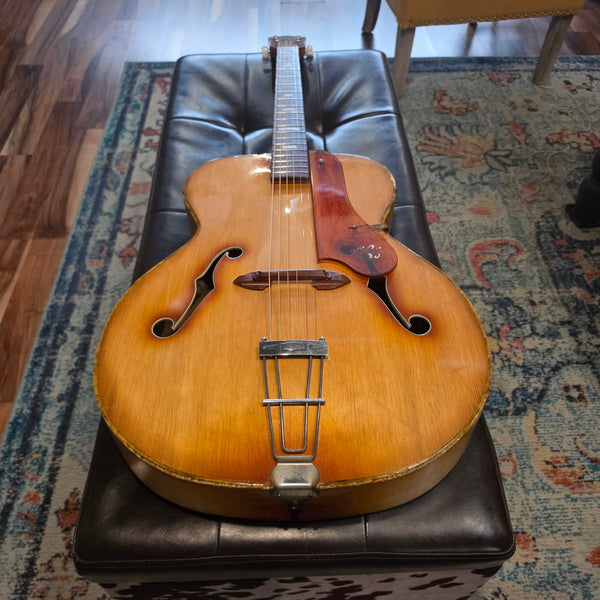 c. 1940 S.S. Stewart 17.25" Professional Archtop Guitar- Buegeleisen & Jacobson - Natural Blonde - w/Case