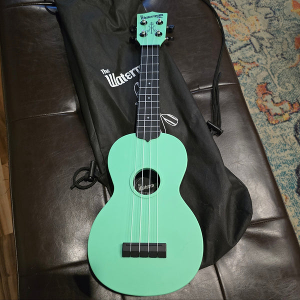 Used Kala Waterman Seafoam Green Soprano Ukulele w/ Bag