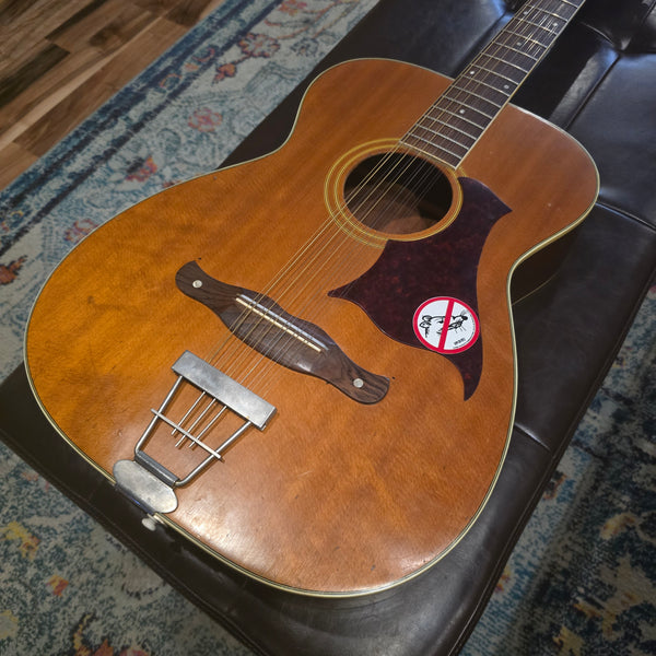 1972 Harmony H1269 12-String Acoustic - Natural - w/Original Case