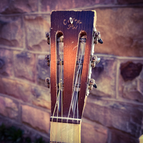 1935 Slingerland May Bell - College Pal - Parlor Guitar w/ Pearloid Fingerboard w/ Case