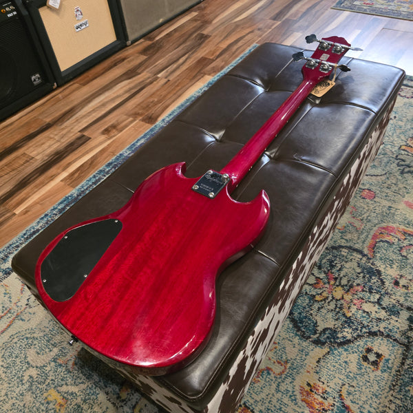 2006 Epiphone EB-0 Short-Scale Bass - Cherry Red - w/Gig Bag
