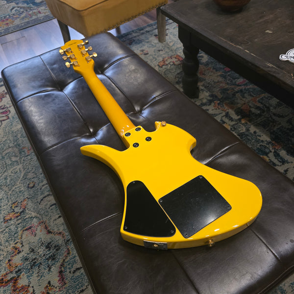 2006 Fernandes Burny YH-JR - Hide Signature Model - Yellow Heart Junior - Built-in-Amp - w/ Gig Bag