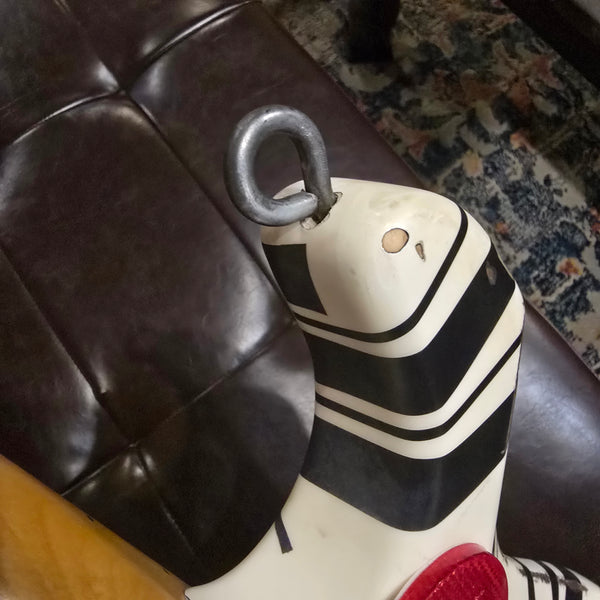 Judah Guitars EVH Frankie Stripes Relic - White / Black - w/HSC