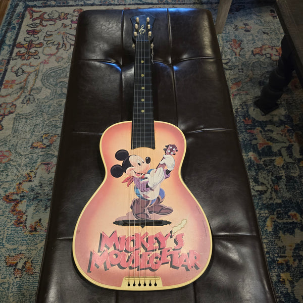 1970s Vintage Carnival Toys Novelty Guitar - Mickey Mouse Mousegetar