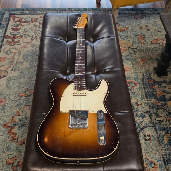 Fender Partscaster Parts Tele Telecaster Custom - Sunburst w/ Gig Bag