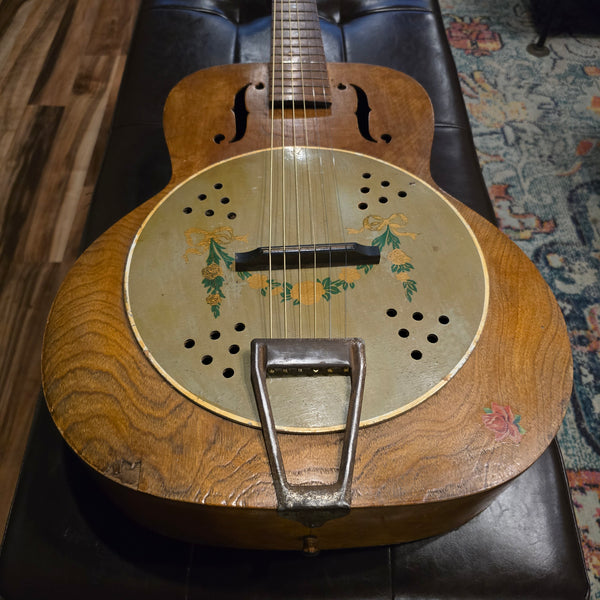 1930s Kay Del Oro "Fauxbro" Resonator Acoustic Guitar w/ Case