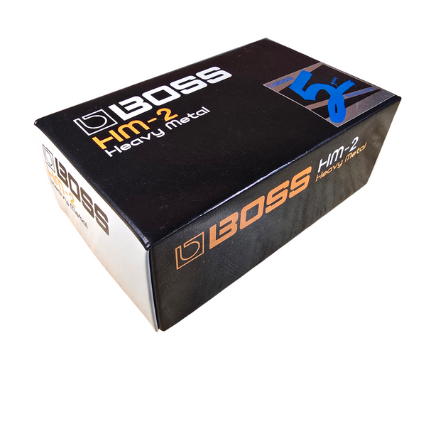 1990 Boss HM-2 Heavy Metal Distortion Pedal - Black Label - w/Original Box