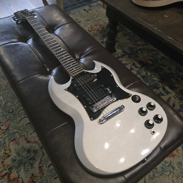 1969 Gibson SG Special - Refinished Silver - Humbuckers - w/ Chainsaw Case