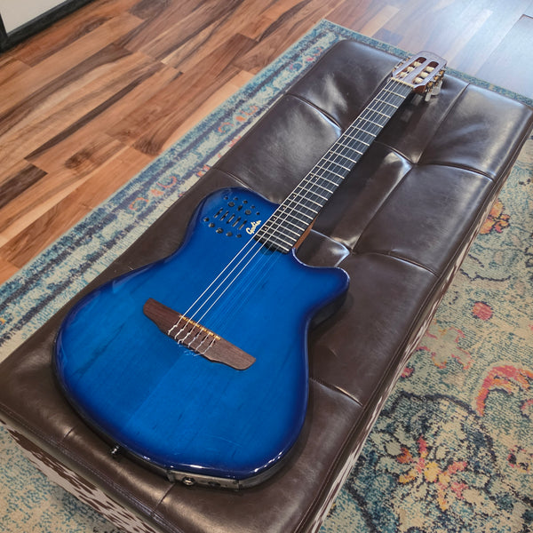 1999 Godin Multiac ACS-SA Nylon - Classical Midi - Blue - w/OHSC