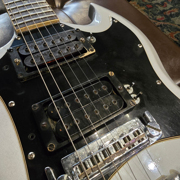 1969 Gibson SG Special - Refinished Silver - Humbuckers - w/ Chainsaw Case