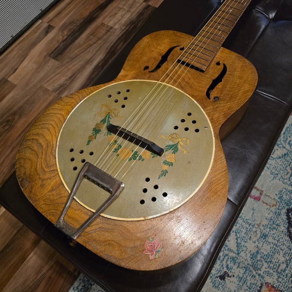 1930s Kay Del Oro "Fauxbro" Resonator Acoustic Guitar w/ Case