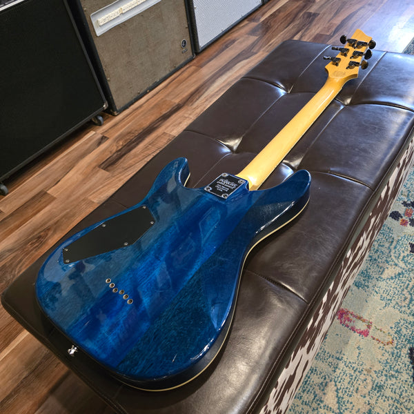 2018 Schecter Omen Extreme - Ocean Blue Burst - w/ Hardshell Case