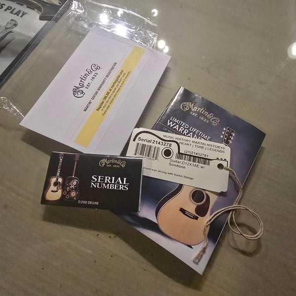 2017 Martin D12X1AE - 12-String Acoustic Electric Dreadnaught - Natural - w/Hardshell Case