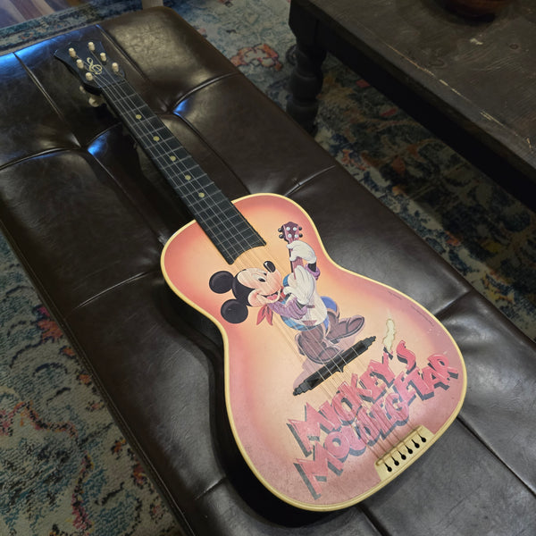 1970s Vintage Carnival Toys Novelty Guitar - Mickey Mouse Mousegetar