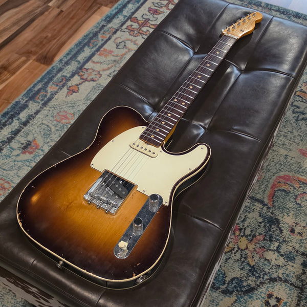 Fender Partscaster Parts Tele Telecaster Custom - Sunburst w/ Gig Bag