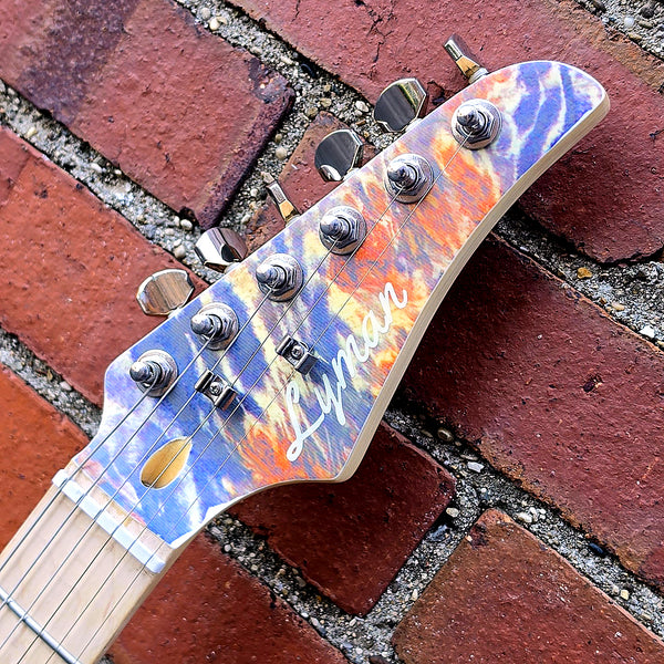 Lyman LS-400 Prototype - S-Style Electric Guitar - One-of-a-Kind Psychedelic Graphics