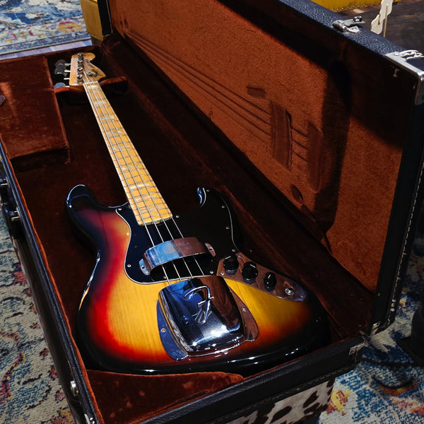 1975 Fender Jazz Bass - Sunburst - Maple - w/ OHSC