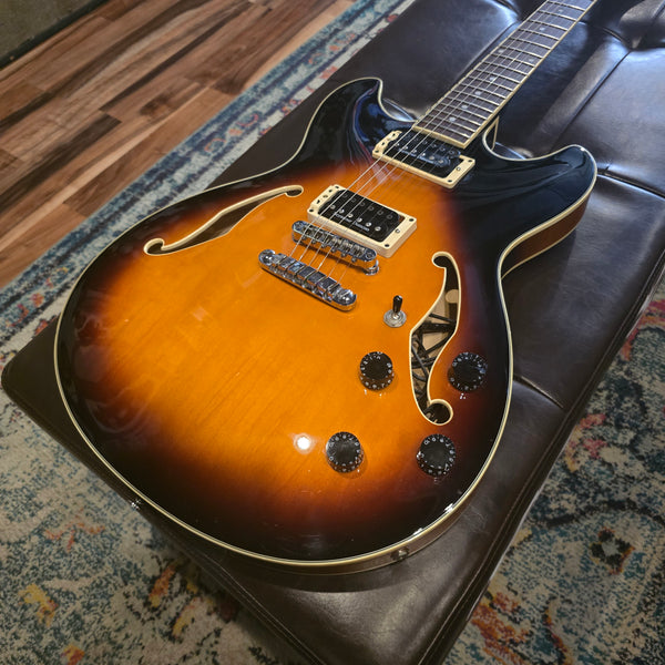 2004 Ibanez AS73-BS-12-01 Artcore Semi-Hollow - Sunburst w/ Upgrades and Case