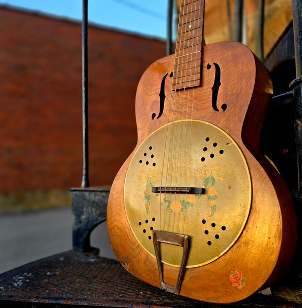 1930s Kay Del Oro "Fauxbro" Resonator Acoustic Guitar w/ Case