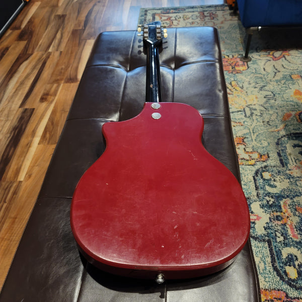 1960 Supro Belmont Poppy Red w/ Case