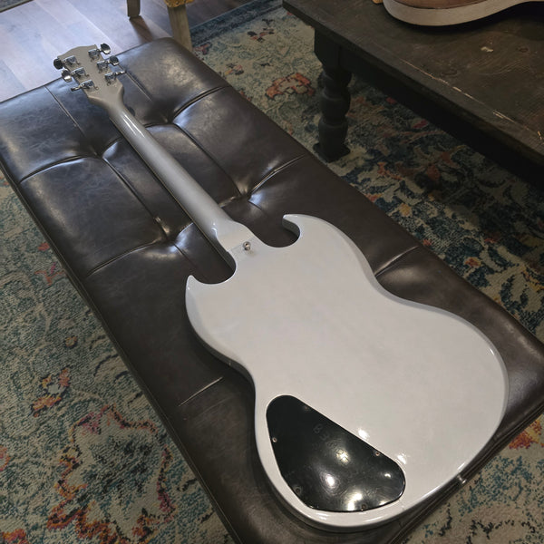1969 Gibson SG Special - Refinished Silver - Humbuckers - w/ Chainsaw Case