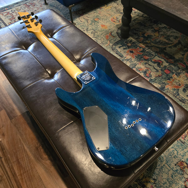 2018 Schecter Omen Extreme - Ocean Blue Burst - w/ Hardshell Case