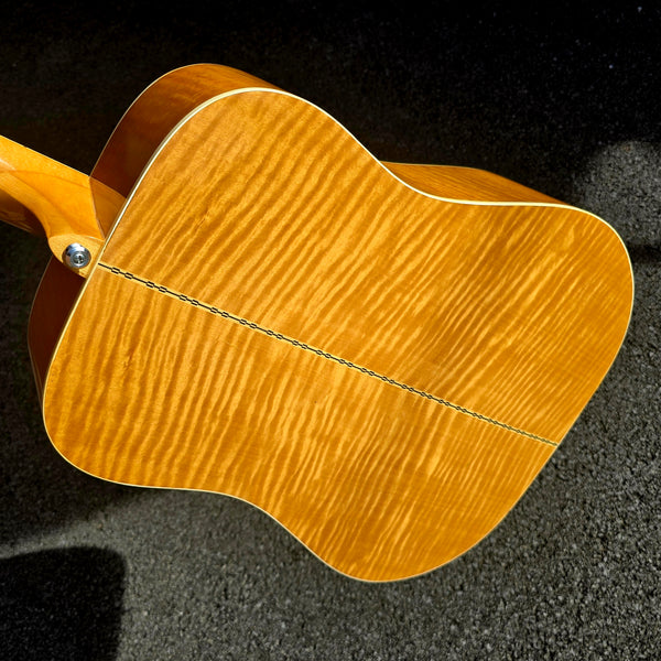 1973 Aria AF250 Mach I Dreadnaught - Maple -MIJ Japan - Natural w/Gig Bag