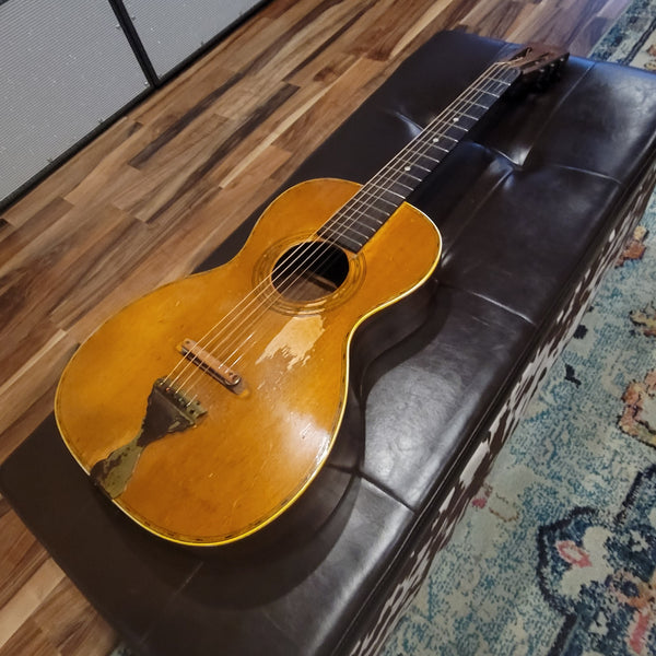 1922 Supertone Sears Harmony Parlor Acoustic Guitar w/ Case