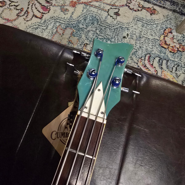 1960s Matsumoku Violin Bass MIJ Japan - Blue - w/ Case