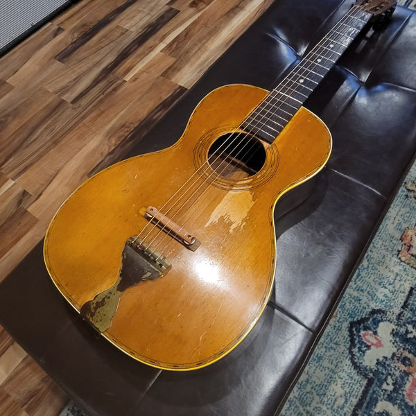 1922 Supertone Sears Harmony Parlor Acoustic Guitar w/ Case