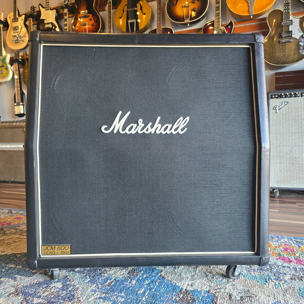 1983 Marshall JCM800 4x12 1960A Speaker Cabinet 16ohm Celestion Greenbacks - Refinished