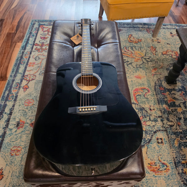 2023 Squier SA-150 - Dreadnought Acoustic - Black - w/Gig Bag