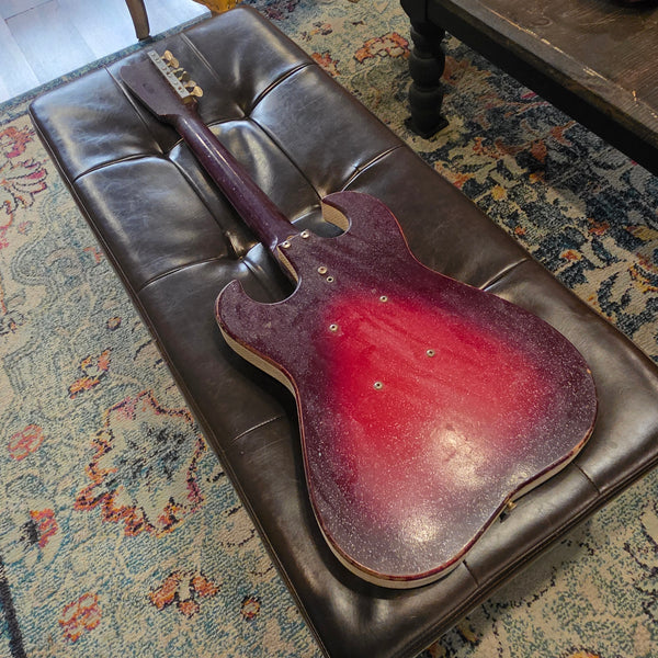 1965 Silvertone 1457 Guitar with Amp / Case Combo - Red - PROJECT
