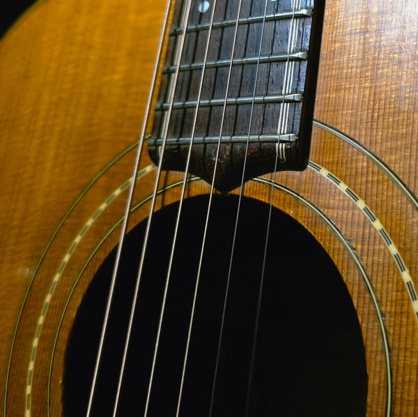 1969 Grammer / Ampeg G-30 - Mahogany Dreadnaught - Natural/Sunburst - w/Gig Bag